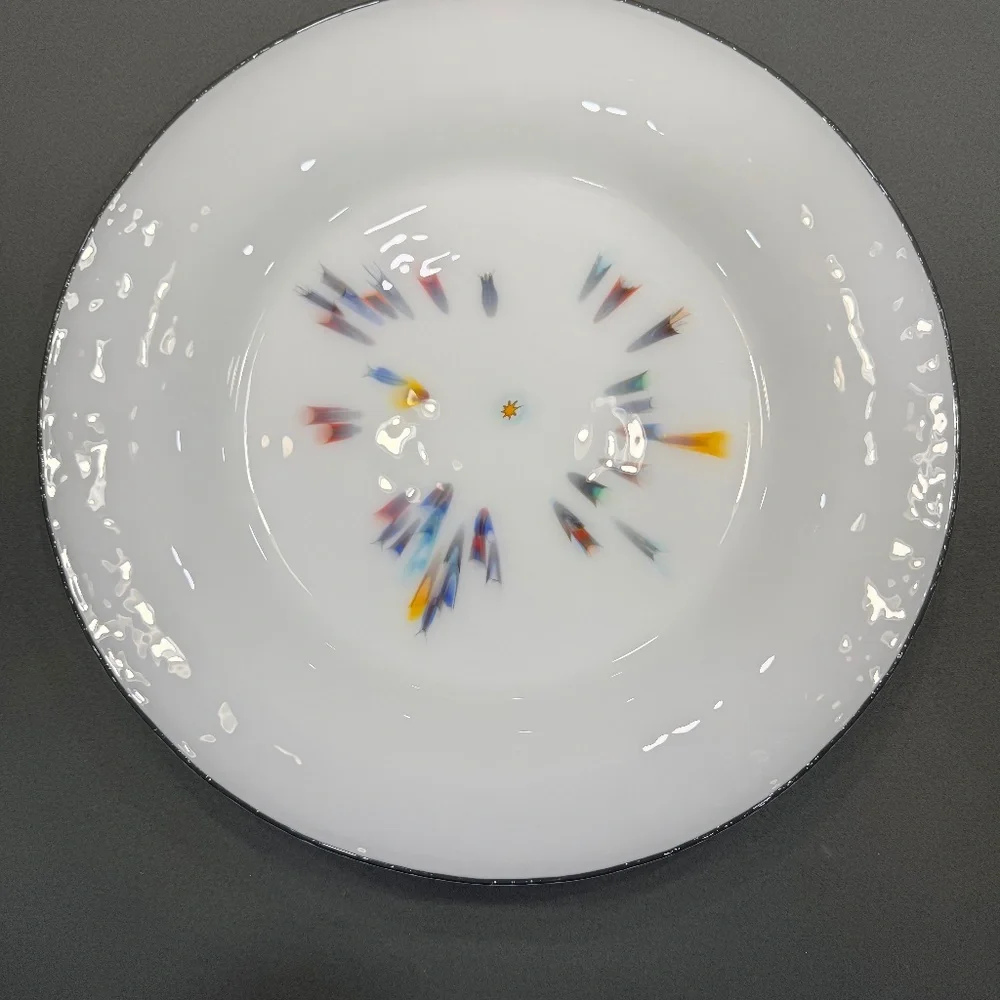 Vintage crate&barrel carnival collection server plate
